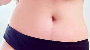 Hot massage on big boobs in black bikini leads to orgasm 😍