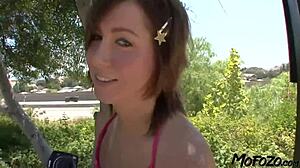 hey, curious amateur tries first porn flick at mofozo com! 😜