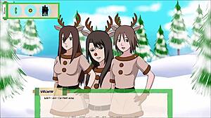 In Jikage Rising Arc 2 Episode 9, intense fucking with Samui's huge boobs on display.