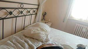 Close-up view for stockings and pantyhose enthusiasts