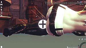 Exciting 3D Simulation Of Japanese Anime Girl In Action!