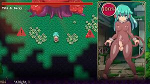 Mage Kanade's futa cock drained by giant tits mechanical angel in dungeon quest hentai.