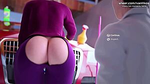 Ibu tiri tersekat digunakan anak tiri dalam permainan hentai tabu.