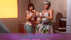 play goldengobs commission game with barbara, fucking her pussy and cumming on big tits!