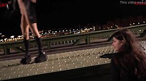 Risky Public Bridge Encounter