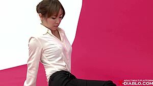 Amateur Nude Photoshoot With Maki Momoi In Lingerie