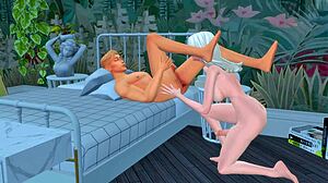 Futanari Mistress Dominates Cuckold Husband With Deep Throat And Anal In Anime