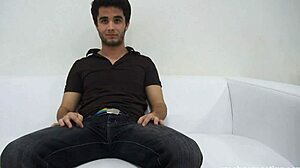 In czech gay casting, petr 4252 performs a blowjob.