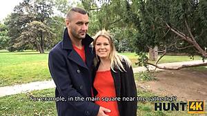 Soție gravidă câștigă bani cu pizda în afacere Hunt4k!