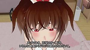 Bunny Girl Cosplay In 3D Cartoon Anime From Behind