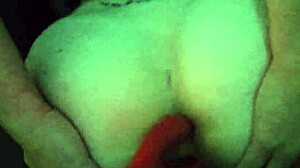 putting new toy in my tight ass, loving the anal