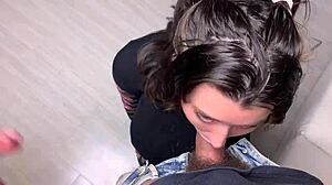 Big tit teen loves sucking cock?