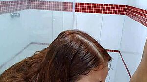 She sucks my monster cock with deepthroat passion until I cum in her mouth, so intense