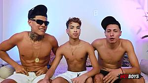 fucking those hot young guys with monster cocks feels amazing 😍. can't get enough of that big dick action!