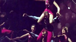 Vintage cartoon illustration of retro anime hentai