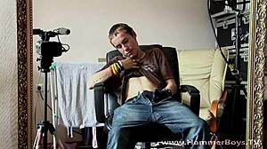 Patrik Gregor - Solo Twink Plays with Monster Cock at Home  