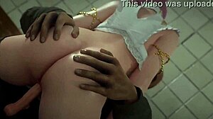 Elise Sleeps While Anime Hentai Action Unfolds in 3D