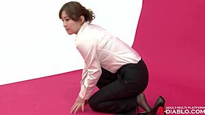 Amateur Nude Photoshoot With Maki Momoi In Lingerie