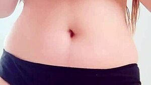 Hot massage on big boobs in black bikini leads to orgasm 😍