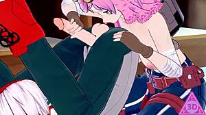 watch koikatsu mei hatsume and shoto todoroki in hentai sex with blowjob and cumshot