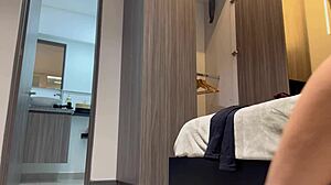 Hidden Camera Catches Latina's Big Tits at Gym