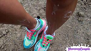 Hot MILF cumshot compilation with jizz on tits