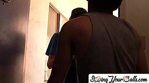 developing man hints at big cock with gay deviant's blowjob