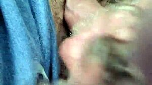 i gave car head on a rainy day outdoors, swallowing cum in public