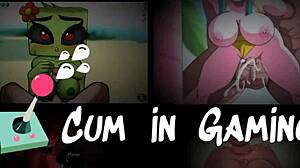 flip witch pixel hentai ep 14: hot monster girl femdom drains balls