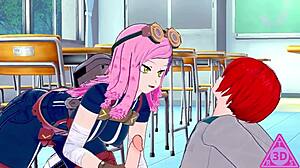 watch koikatsu mei hatsume and shoto todoroki in hentai sex with blowjob and cumshot