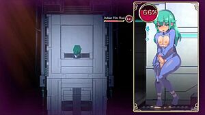 Mage Kanade's futa cock drained by giant tits mechanical angel in dungeon quest hentai.