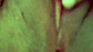 I rub my shaved wet cunt before work