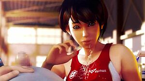 3d hentai animation sex with an athlete