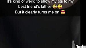 joyliii sexts her best friend's dad on snapchat, using toys until she cums