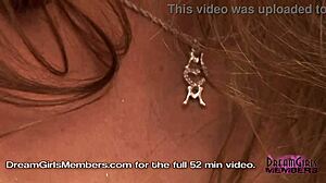 Horny tanned MILF Stacie performs nude audition showing big tits and ass.