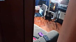 stepbrother gets caught masturbating and fucks stepsister with creampie