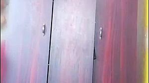 Twerking big white ass crossdresser rides in homemade scene