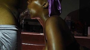 Spit on your big black cock for curvy amateur couple!