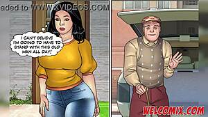 Old Man Pops In As Unwelcome Cartoon Guest!