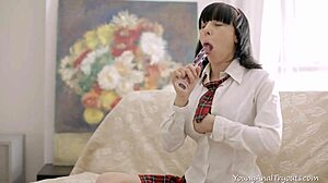 Young Anal Tryouts - Lisa Gets Two Hard Dicks in Her Young 18+ Ass