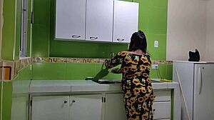 consoling my stepmom after her husband's cheating, we end up fucking in the kitchen 😏