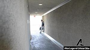 christie stevens swaps clothes to impersonate alex legend's girlfriend and bangs him passionately