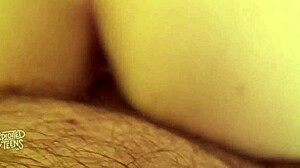 new 18-year-old takes on a massive thick cock pov style