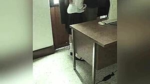 mexican student lets teacher fuck her in office