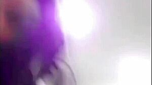 Twerking big white ass crossdresser rides in homemade scene