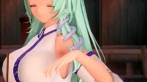 Sanae gives paizuri with big tits 😍