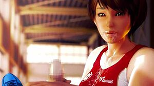 3d hentai animation sex with an athlete