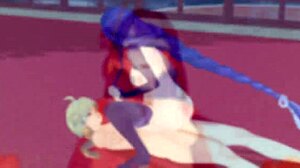 i’m totally hooked on raiden shogun’s 3d hentai sex scene