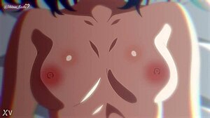 Akane Kurokawa in intense missionary hentai sex