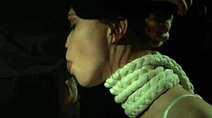 Rough bondage play dominates horny Chelsey Sun